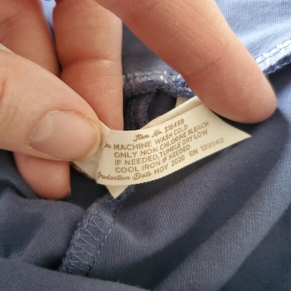 Matilda Jane Pants Women Medium Blue Ruffle Bell Bottom Crop Pant - Picture 9 of 10